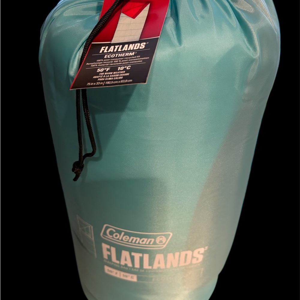 Coleman Flatlands EcoTherm Sleeping Bag in Teal